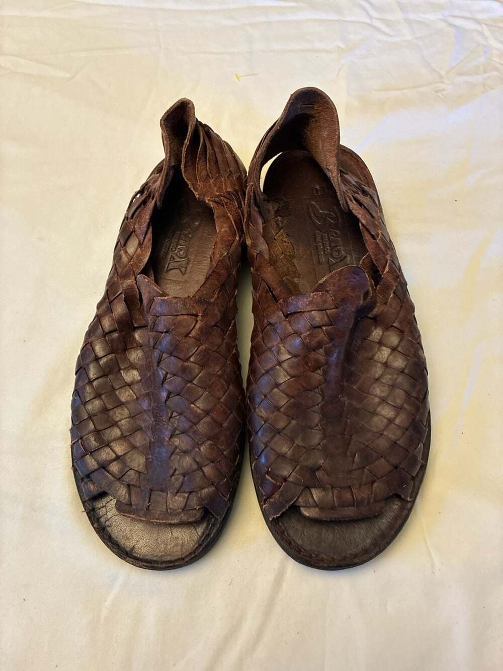 Brand X Ronn Simpson Men's Woven Leather Mexican Huarache Sandals